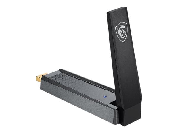 MSI AX1800 WiFi USB Adapter, USB A-tyyppi, USB 2.0, Mies, musta, 102 mm, 30 mm