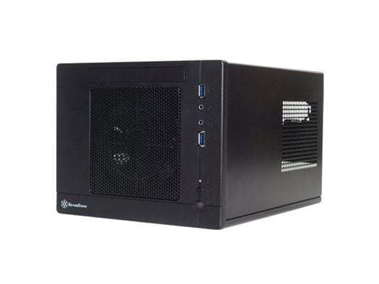 Silverstone SG05-LITE, Cube, PC, Sort, DTX, mini-ITX, Plast, Stål, Spilling