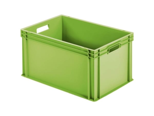 Alutec 75011 universelle plastbokser, lukket (B x H x D) 600 x 320 x 400 mm, grønn, 1 stk