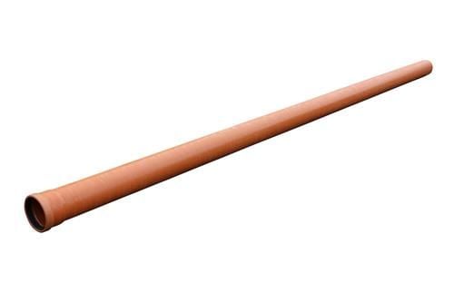 Wavin 110 x 3000 mm PVC-avloppsrör m/muff, klass N SN4, EN 13476