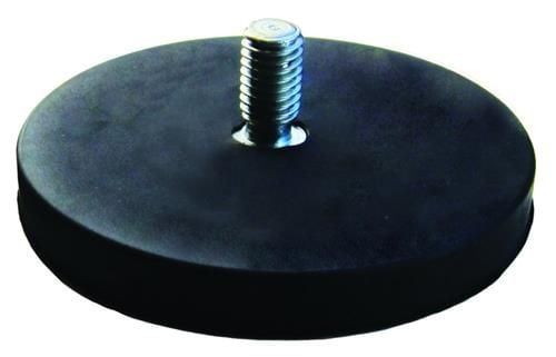 ECLIPSE Gummibelagt neodymium pottemagnet med udvendigt gevind M6 x 15mm Ø 43 mm 853 pakke med 2 st