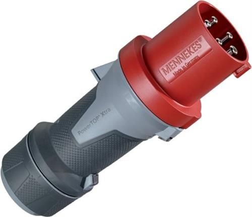 MENNEKES 13112, 5P, 6 h, Musta, Harmaa, Punainen, IP44, 400 V, 63 A