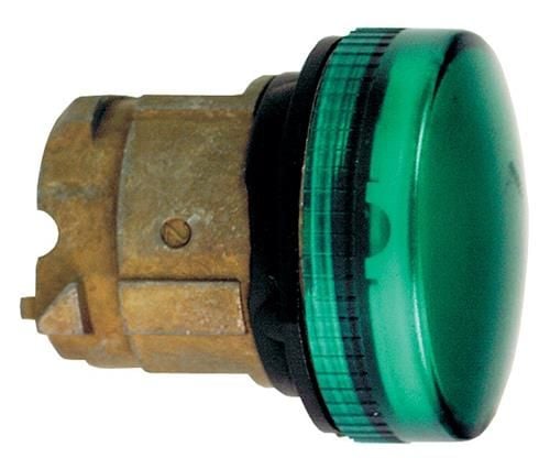 Schneider Electric ZB4, painike, vihreä, yleis-LED, IP66, IK06, luokka I