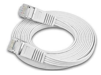 Triotronik PKW-STP-SLIM-KAT6 10.0 WS, 10 m, Cat6, U/FTP (STP), RJ-45, RJ-45, Hvit