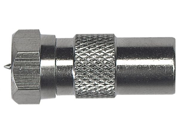 Axing CFA01000, F-type/BNC, F, DIN 45325, Hankjønn, Hankjønn, Rustfritt stål