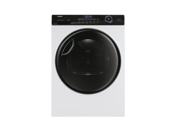 Haier I-Pro Series 5 HD90-A3959, Frittstående, Frontmatet, Varme pumpe, Hvit, Rotasjon, Berøringskontroll, Riktig/Høyre