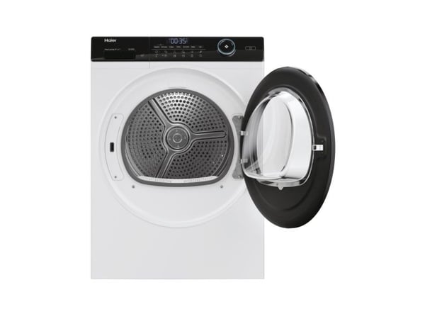 Haier I-Pro Series 5 HD90-A3959, Frittstående, Frontmatet, Varme pumpe, Hvit, Rotasjon, Berøringskontroll, Riktig/Høyre