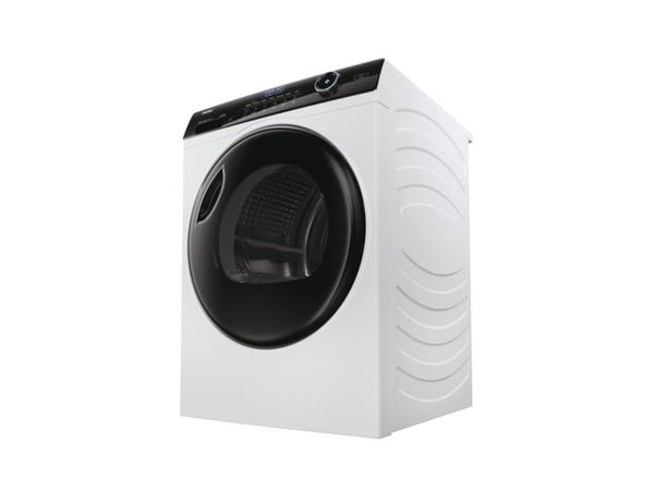 Haier I-Pro Series 5 HD90-A3959, Frittstående, Frontmatet, Varme pumpe, Hvit, Rotasjon, Berøringskontroll, Riktig/Høyre