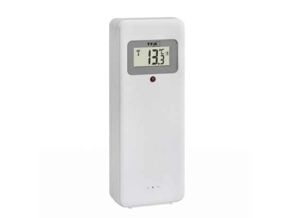 TFA-Dostmann 60.4523.01, Digital vekkerklokke, Rektangel, Sort, 12/24h, -50 - 70 °C, °C