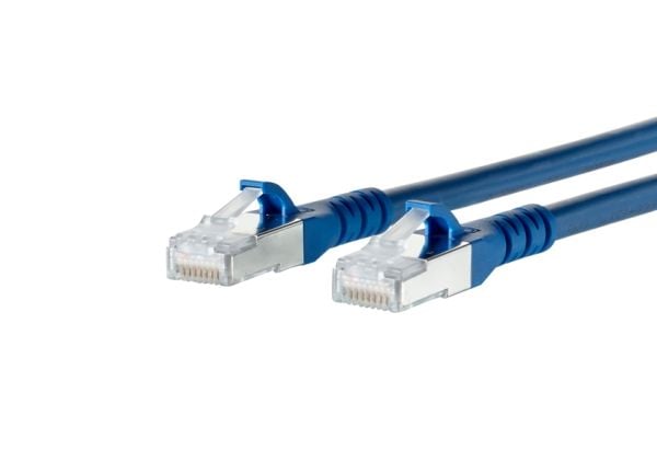 METZ CONNECT 1308450544-E 0,5 m Cat6a S/FTP (S-STP) blå nettverkskabel (1308450544-E)