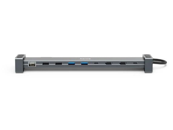Hama Connect2Office Basic, Kabel, USB 3.2 Gen 1 (3.1 Gen 1) Type-C, 100 W, 10,100,1000 Mbit/s, Antracit, Grå, 5 Gbit/s