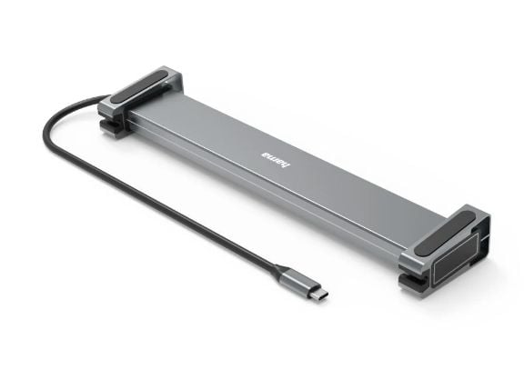 Hama Connect2Office Basic, Koblet med ledninger (ikke trådløs), USB 3.2 Gen 1 (3.1 Gen 1) Type-C, 100 W, 10,100,1000 Mbit/s, Antrasitt, Grå, 5 Gbit/s