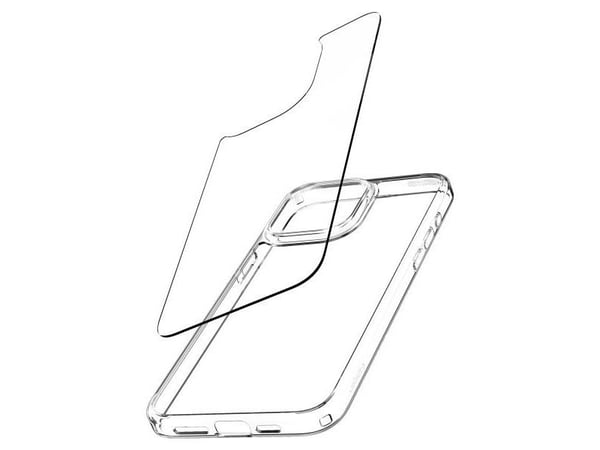 Spigen Air Skin Hybrid - Baksidesskydd för mobiltelefon - polykarbonat, termoplastisk polyuretan (TPU) - CrystalClear - för Apple iPhone 15 Pro Max