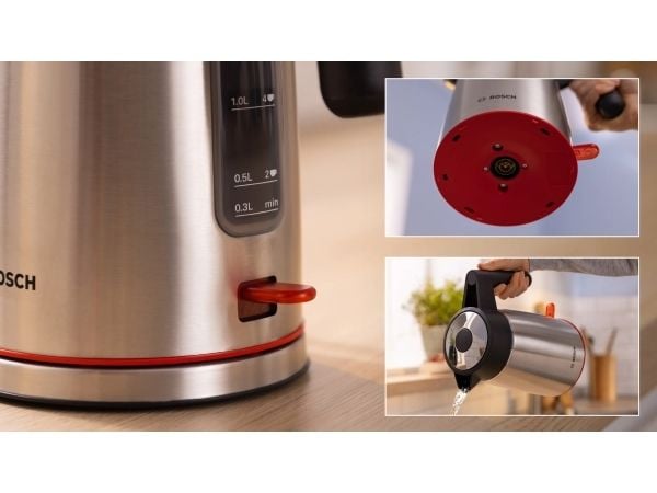 Bosch MyMoment TWK6M480 - Kjele - 1.7 liter - 2.4 kW - rustfritt stål / svart