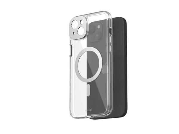 Moshi iGlaze för iPhone 15 Plus - Lunar Silver