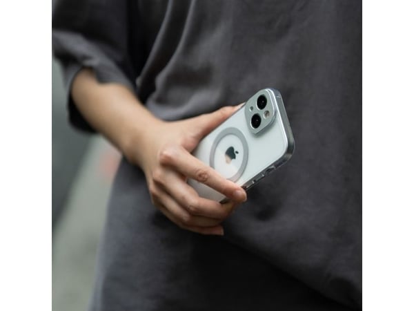 Moshi iGlaze för iPhone 15 Plus - Lunar Silver
