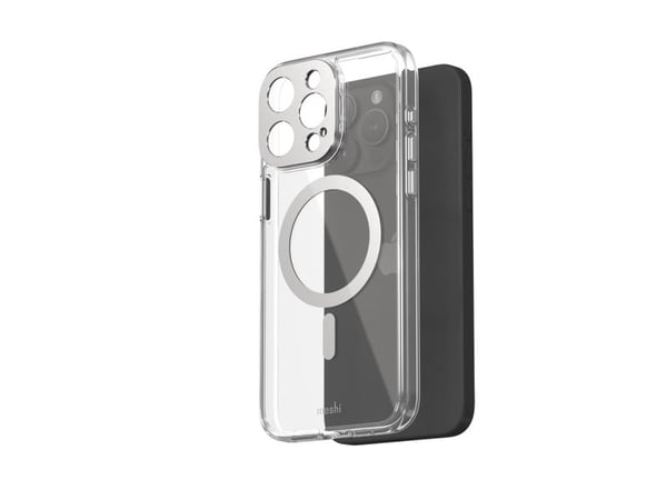 Moshi iGlaze for iPhone 15 Pro Max - Lunar Silver
