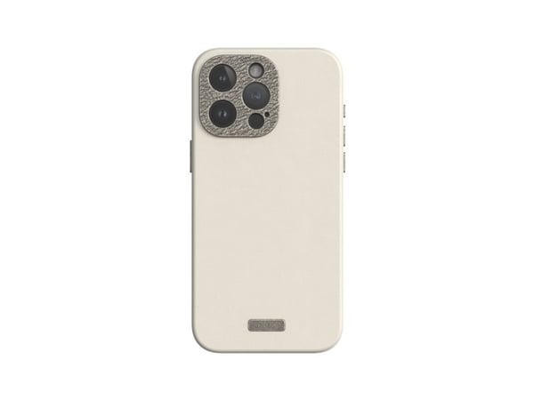 Moshi Napa MagSafe - Nahkakotelo iPhone 15 Pro Maxille (Eggnog White)