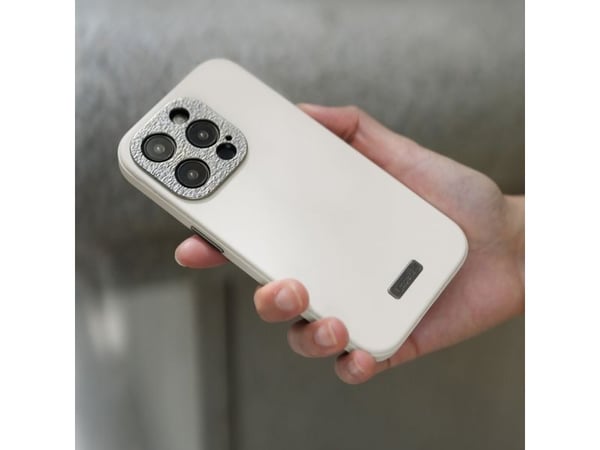 Moshi Napa MagSafe - Nahkakotelo iPhone 15 Pro Maxille (Eggnog White)