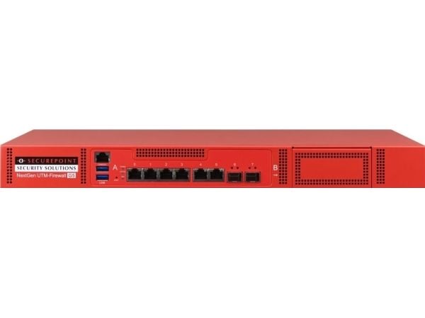 Securepoint RC300S G5, 13 Gbit/s, 1,5 Gbit/s, 100 bruker(e), AES, Koblet med ledninger (ikke trådløs), RJ-45