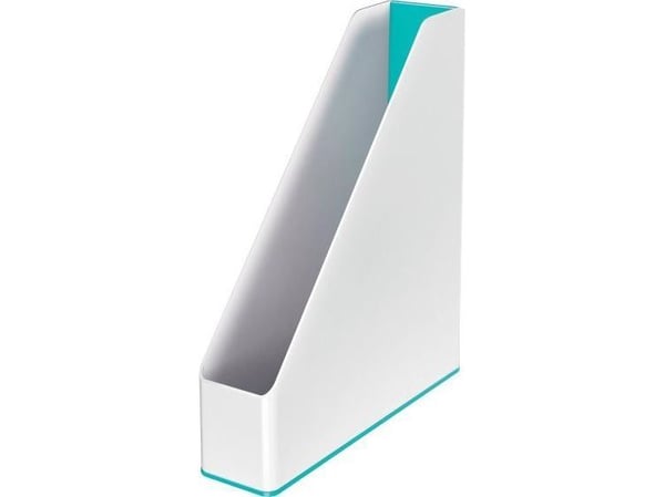 LEITZ arkivmappe WOW Duo Color, DIN A4, polystyren, isblå med tofarget WOW-effekt i hvit/isblå, - 1 stk (5362-10-51)