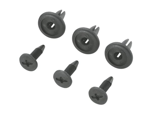 TRU COMPONENTS TC-10820832 expansionsnitthylsa hål-Ø 6,3 mm sort 100 st