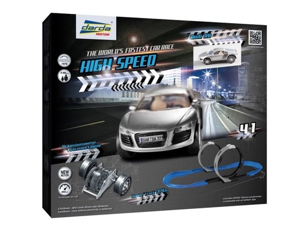 Darda High Speed, Vehicle & track set, 5 vuosi/vuosia, Musta, Sininen, Harmaa