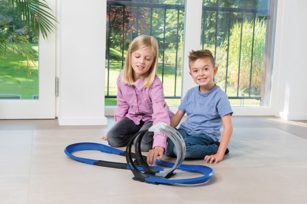Darda High Speed, Kjøretøy og banesett, 5 år, svart, blå, grå