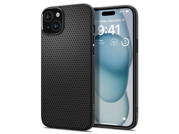 Spigen ACS06790, Suojus, Apple, iPhone 15, 15,5 cm (6.1"), Musta