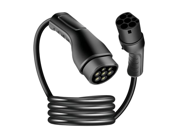 LogiLink EVC0123, svart, typ 2, typ 2, svart, rak, rak