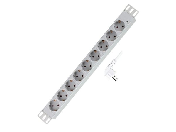 LogiLink PDU9C05, 9 AC-utganger, PDU, 230 V, 50 Hz, 16 A, 3600 W