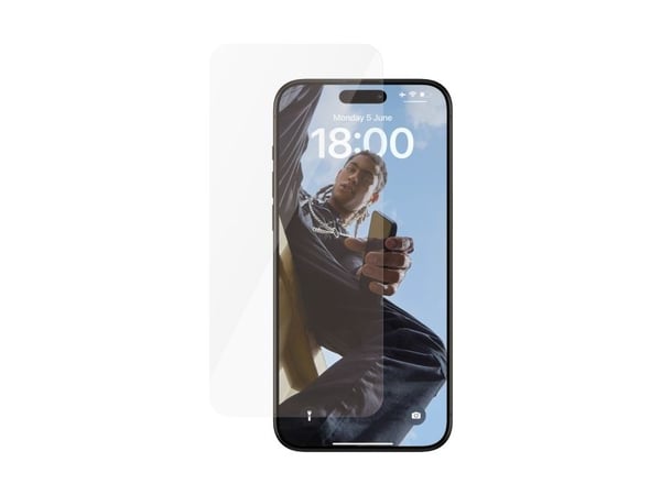 SAFE. by PanzerGlass - Skjermbeskyttelse for mobiltelefon - ultrabred passform - glass - for Apple iPhone 15 Pro Max