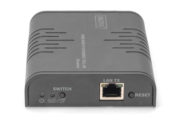 Digitus HDMI KVM IP Extender Receiver, Full HD. tyyppi: Vastaanotin, siirtotekniikka: Langallinen, suurin mahdollinen siirtoetäisyys: 120 m. vastaa...