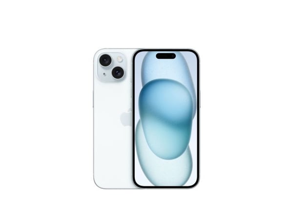 Apple iPhone 15 - 5G smartphone - dual-SIM / Internminne 512 GB - OLED-skärm - 6.1" - 2556 x 1179 pixlar - 2 bakre kameror 48 MP, 12 MP - front cam...