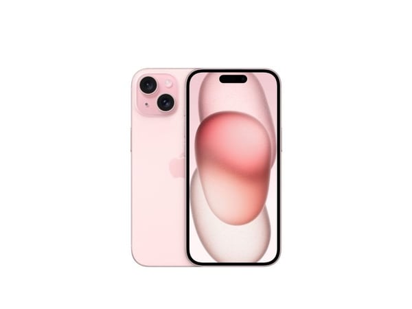 Apple iPhone 15 - 5G smartphone - dobbelt-SIM / Internminne 256 GB - OLED-display - 6.1" - 2556 x 1179 piksler - 2x bakkameraer 48 MP, 12 MP - fron...