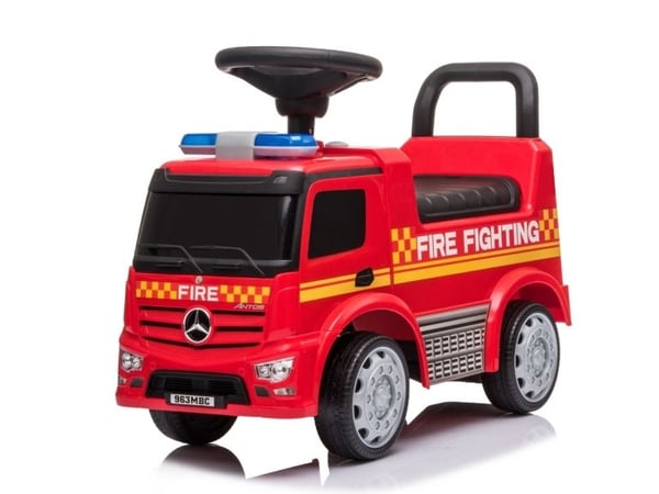 Mercedes Antos Brandbil Gåbil med støjfrie hjul/Lædersæde/lyd/lys