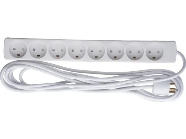 Microconnect GRU00850WDK, 5 m, Sisätila, Tyyppi K, Tyyppi K, 1,5 mm², Valkoinen