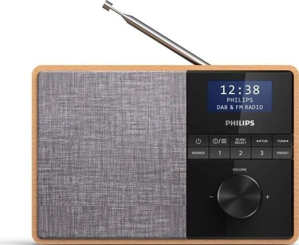 Philips TAR5505 - Bærbar DAB-radio - 5 watt - lett tre