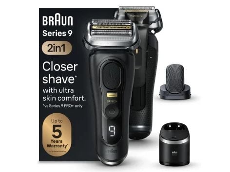 Braun Series 9 Pro+ 9590cc Wet & Dry, Folierakapparat, Svart, Batteri, Litium-Ion (Li-Ion), 60 min, Låda