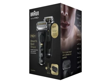 Braun Series 9 Pro+ 9590cc Wet & Dry, Folierakapparat, Svart, Batteri, Litium-Ion (Li-Ion), 60 min, Låda