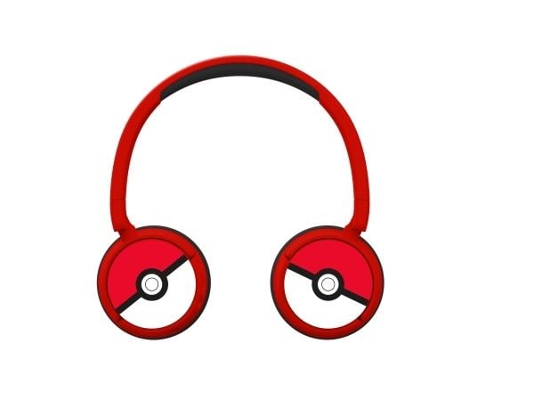 OTL Technologies Pokémon PK1000, Ledning & Trådløs, Spilling, 160 g, Hodesett, Rød, Hvit
