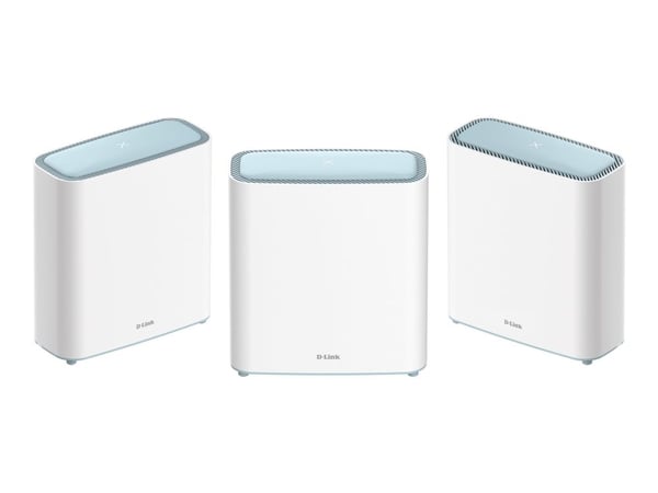 D-Link EAGLE PRO AI M32-3 - Wi-Fi-system - (3 rutere) - inntil 740 kvm - maske 1GbE - Wi-Fi 6 - Dobbeltbånd