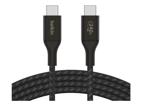 Belkin CAB015bt1MBK, 1 m, USB C, USB C, USB 2.0, Musta