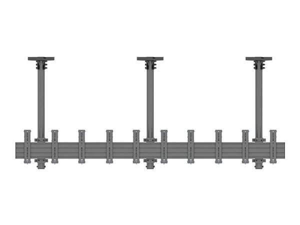 Multibrackets M Pro Series MBC5X1UP - Monteringssats - sida-vid-sida - för menytavla/5 LCD-displayer - aluminium, stål - svart - skärmstorlek: 27"-...