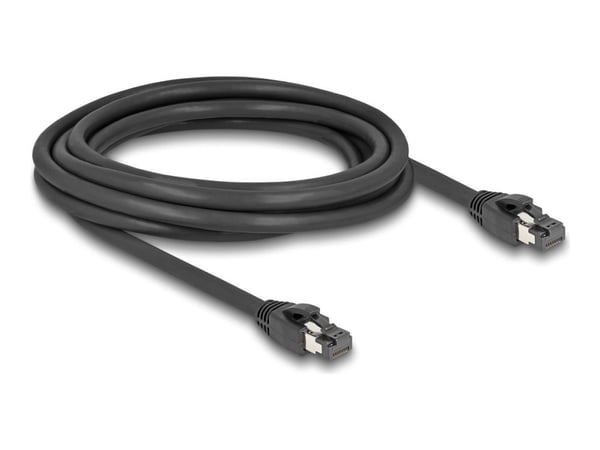 Delock RJ45 verkkokaapeli Cat.8.1 S/FTP 3 m jopa 40 Gbps musta