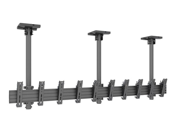 Multibrackets M Pro Series MBC5X1UP - Monteringssats - sida-vid-sida - för menytavla/5 LCD-displayer - aluminium, stål - svart - skärmstorlek: 27"-...