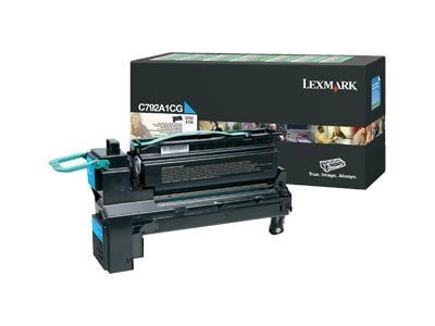 Lexmark C792A1CG, 6000 sivua, Syaani, 1 kpl