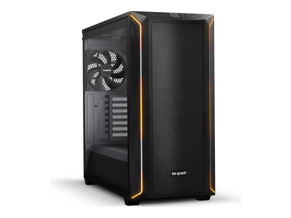 be quiet! - Midi-torn - utökad ATX - genomskinlig sidopanel (härdat glas) - ingen strömförsörjning (ATX / PS/2) - svart - USB/ljud