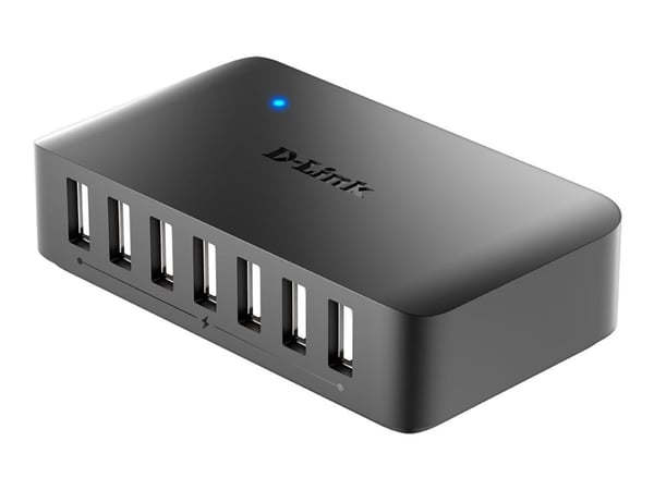 D-Link DUB H7 - Hub - 7 x USB 2.0 - stasjonær