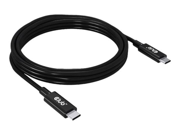 Club-3D-kaapeli USB-C->USB-C 2m USB-C->USB-C Gen3x2/8K60Hz 40Gbps PD